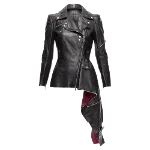 Black Leather Alexander McQueen Jacket