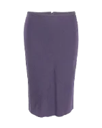 Navy Cotton Sportmax Skirt