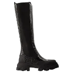 Black Leather Ganni Boots