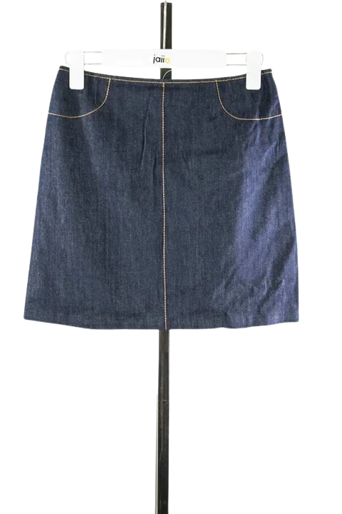 Blue Cotton Paule Ka Skirt