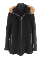 Black Wool Sandro Coat