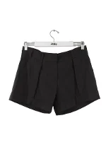 Black Polyester Maje Shorts