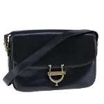 Black Leather Celine Crossbody Bag