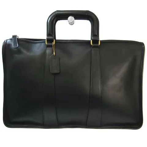 Black Leather Coach Briefcase