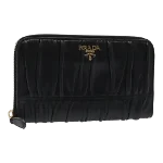 Black Leather Prada Wallet