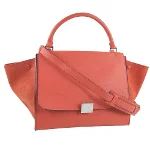 Orange Leather Céline Trapèze