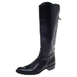 Black Leather Loro Piana Boot