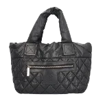 Black Fabric Chanel Handbag