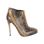 Beige Leather Roberto Cavalli Boots