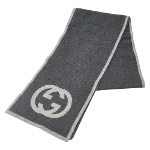 Grey Cashmere Gucci Scarf