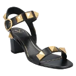 Black Leather Valentino Sandals