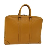 Brown Leather Louis Vuitton Porte Documents Voyage