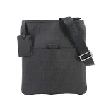 Black Canvas Fendi Shoulder Bag