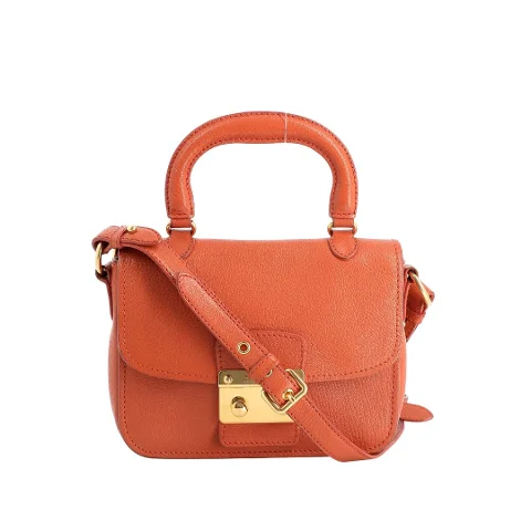 Orange Leather Miu Miu Handbag