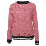 Pink Cotton Valentino Sweatshirt