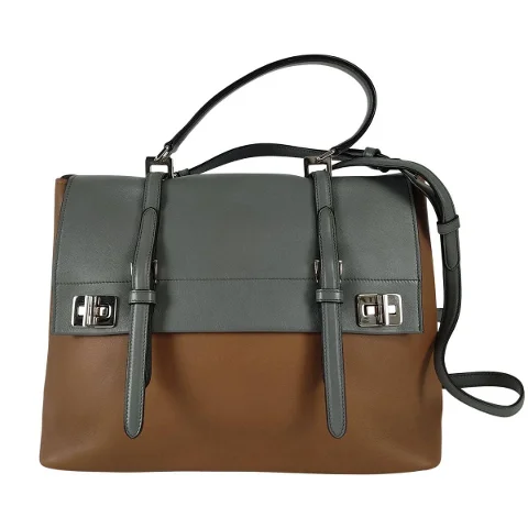 Multicolor Leather Prada Briefcase