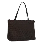 Brown Canvas Fendi Tote