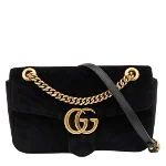 Black Fabric Gucci Marmont