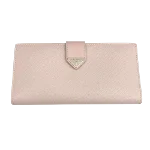 Pink Leather Prada Wallet