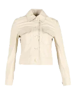 Beige Leather Joseph Jacket