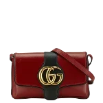 Red Leather Gucci Marmont