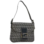 Navy Canvas Fendi Baguette