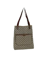 Beige Leather Gucci Swing Tote