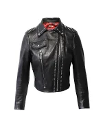 Black Leather Miu Miu Jacket