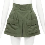 Green Cotton Valentino Shorts