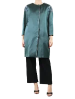 Green Polyester Prada Coat