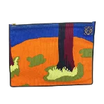 Multicolor Cotton Loewe Clutch