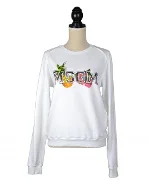 White Fabric MSGM Sweatshirt