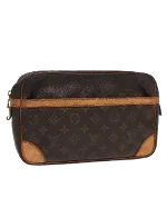 Brown Canvas Louis Vuitton Trocadero