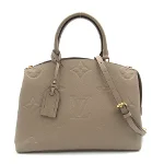 Grey Leather Louis Vuitton Handbag