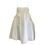 White Polyester Cecilie Bahnsen Dress