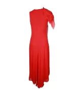 Red Polyester Yohij Yamamoto Dress