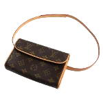 Brown Canvas Louis Vuitton Florentine Pochette