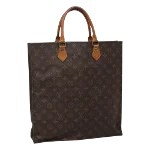 Brown Canvas Louis Vuitton Sac Plat