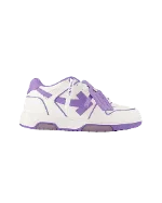 Purple Leather Off White Sneakers