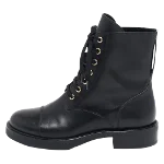 Black Leather Louis Vuitton Boots