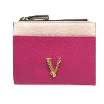 Pink Leather Versace Wallet