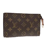 Brown Canvas Louis Vuitton Pochette Accessoires