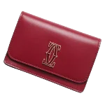 Red Leather Cartier Wallet