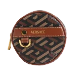 Brown Canvas Versace Pouch