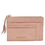 Pink Leather Miu Miu Wallet