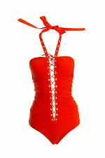 Red Fabric Wolford Swimwear