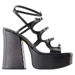 Black Leather Marc Jacobs Sandals