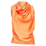 Orange Silk Lanvin Top