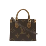 Brown Canvas Louis Vuitton Onthego