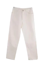 White Cotton Loro Piana Pants